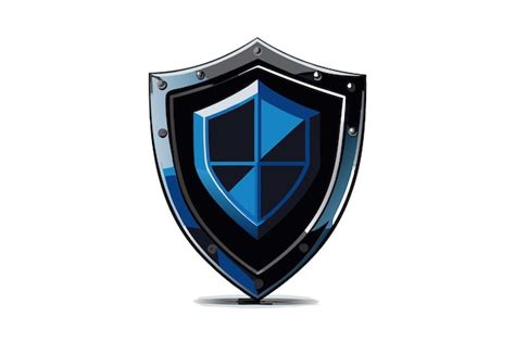 A blue shield with a blue shield on it | Premium AI-generated vector