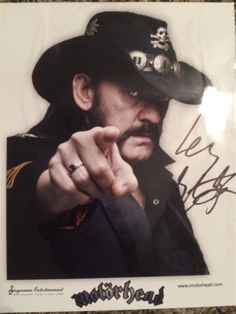 Lemmy Kilmister Autograph 8x10 Rip 1790696965