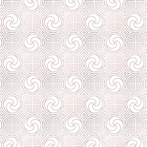 Premium Vector Korean Traditional Pattern Design Of Pink And Brown