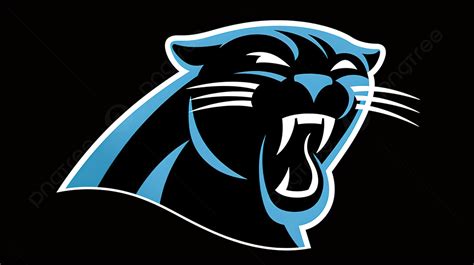 O Logotipo Do Carolina Panthers Em Um Fundo Preto Fotos De Panteras