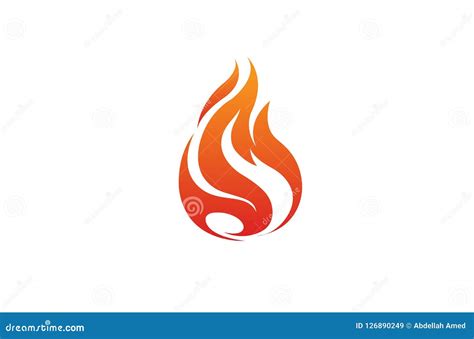 Creative Abstract Flaming Fire Logo Stock Vector Illustration Of Icon