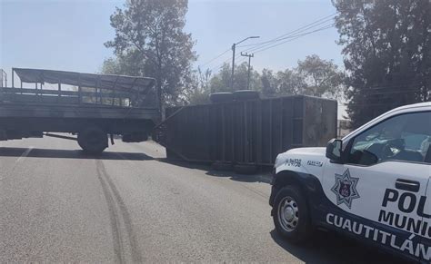 Accidente En Cuautitlán Izcalli Volcadura En La México Querétaro