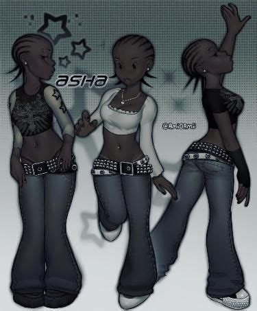 black y2k character💅 | Liberian girl, Cute art styles, Cartoon art styles