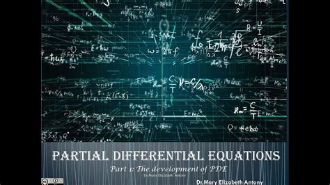 Introduction To Partial Differential Equations Youtube