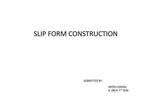 slipform construction pptx