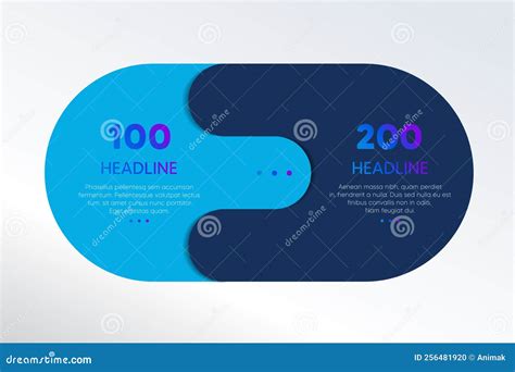 Diagrama De Esquema De 2 Elementos Dois Círculos Ligados Modelo