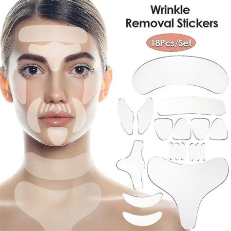 Reusable Silicone Wrinkle Removal Sticker Face Forehead Neck Eye