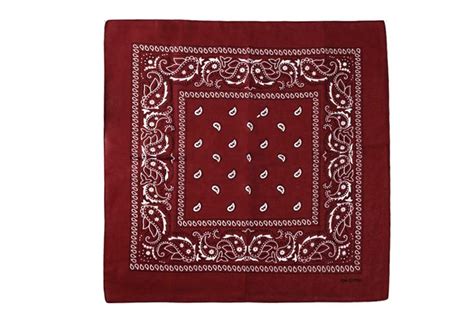 Burgundy Paisley Cotton Bandana