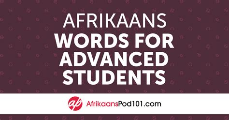 Final Approach Advanced Afrikaans Words To Get You Home