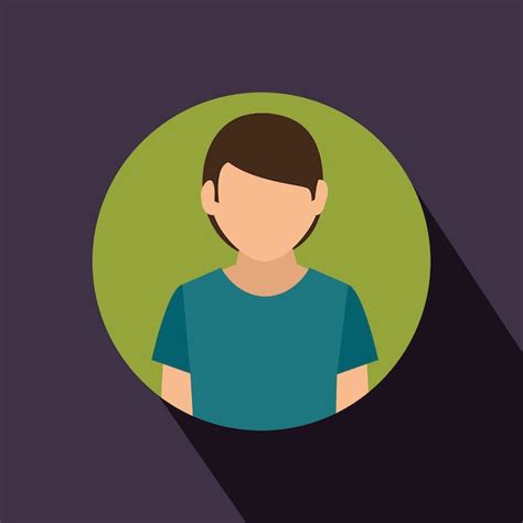 Avatar De Jovem Isolado Cone Vector Ilustra O Design Vetor Premium