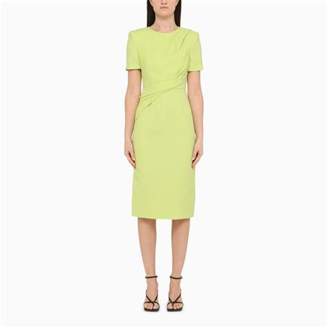 Buy Roland Mouret Draped Sheath Dress Green At 25 Off Editorialist