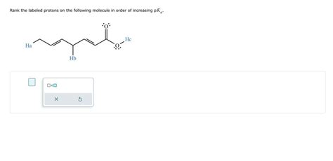 Answered Rank The Labeled Protons On The Bartleby