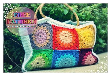 Crochet Bag Bamboo Handles Pattern Iucn Water