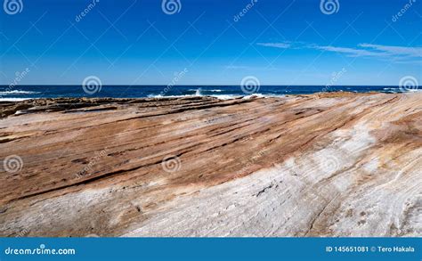 Smooth Orange Rock Formations on a Beach in Royal National Park in Sydney Stock Image - Image of ...