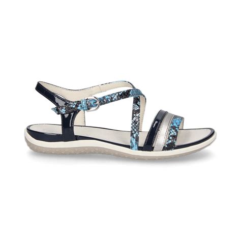 Geox Flache Sandalen F R Damen D R C C Azul