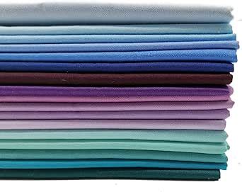 Amazon Inee Aurora Solids Fat Quarters Quilting Fabric Bundles