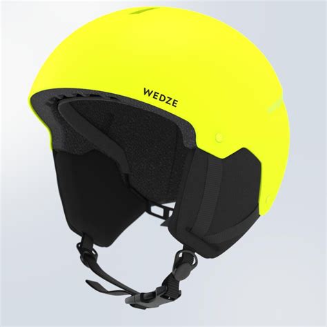 Kids Ski Helmet H100 Neon Yellow Ski Helmets Uk