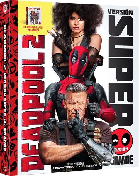 Deadpool 2 Blu Ray Libro Versión Super Grande Blu Ray