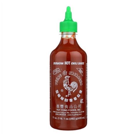 Huy Fong Sriracha Hot Chili Sauce Case Of 12 17 Oz 12 Ct 17 Oz