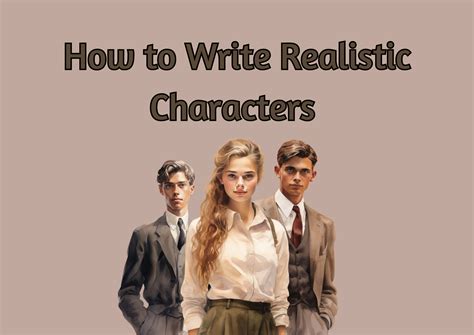 4 Tips to Write Realistic Characters - RickiWritesShop