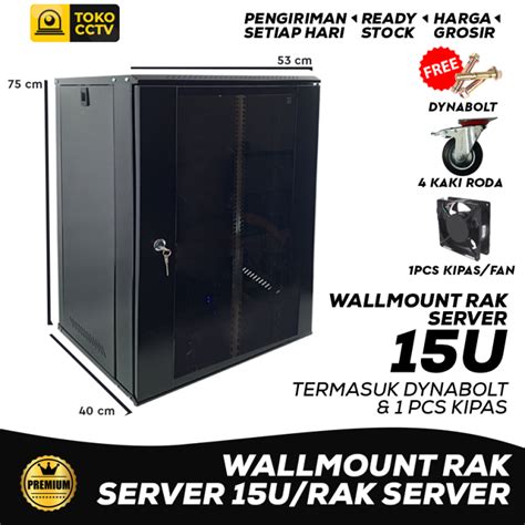 Wallmount Rack Server 15u Rak Server Single Door 15u Kecil Lazada