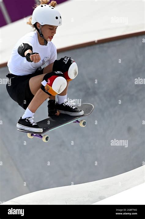 Tokio Japan Th Aug Skateboard Olympics Preliminaries Park