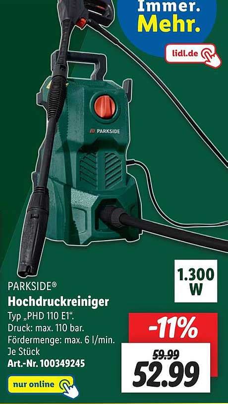 Parkside Hochdruckreiniger Angebot Bei Lidl 1Prospekte De