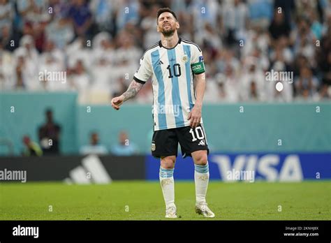 LUSAIL KATAR NOVEMBER 26 Der Spieler Von Argentinien Lionel Messi