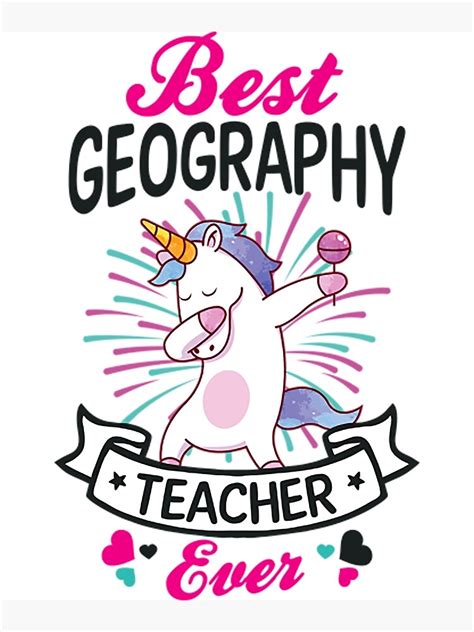 Lámina fotográfica Camiseta del profesor de geografíaProfesor de