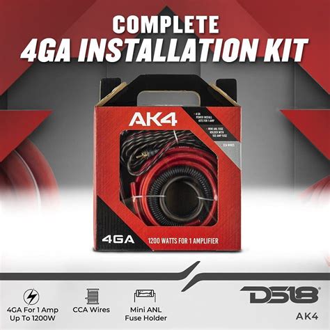 Ds Ak Complete Gauge Cca Amplifier Installation Wiring Kit