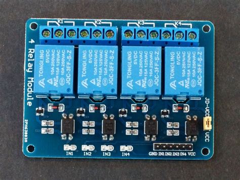 Relay Module 5v X 4 Relay W Opto Isolation Protosupplies