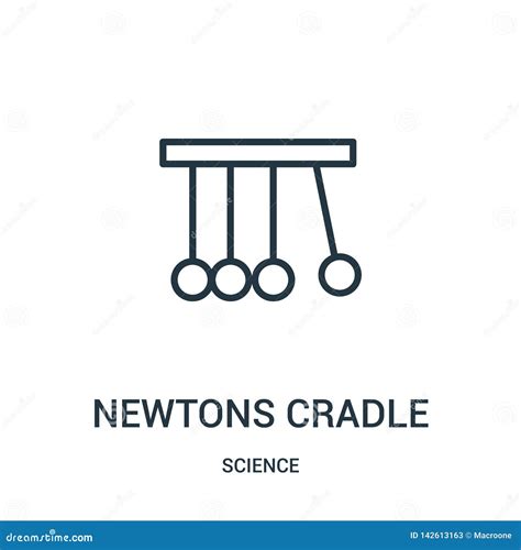 Newtons Cradle Icon Vector From Science Collection Thin Line Newtons