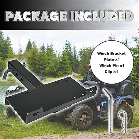 Snapklik Winch Hitch Mounting Plate Towing Winch Mounts