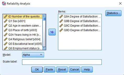 SPSS Test Reliability Using Cronbach S Alpha