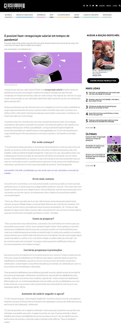 Portal Consumidor Moderno infato comunicação