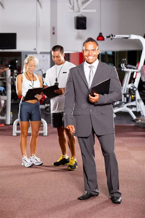 Gym Manager And Trainers Stock Photo Image Of Portrait 24613242