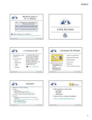 Fillable Online Internationalcenter Umich Mandatory Check In Fax Email