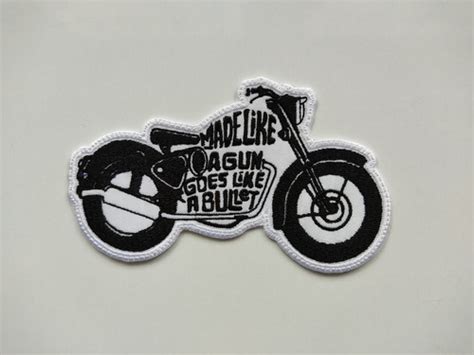 Parche Bor Made Like A Gun Goes Like A Bullet Royal Enfield Cuotas