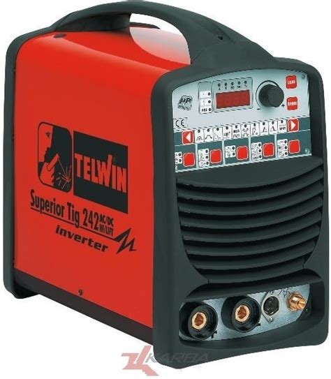 Spawarka TELWIN Superior TIG 242 AC DC HF LIFT ACX przyłbica 852034