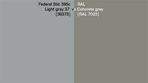 Federal Std C Light Gray Vs Ral Concrete Grey Ral