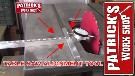 How To Make A Table Saw Alignment Tool Youtube