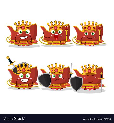 A Charismatic King Snow Chariot Cartoon Character Vector Image