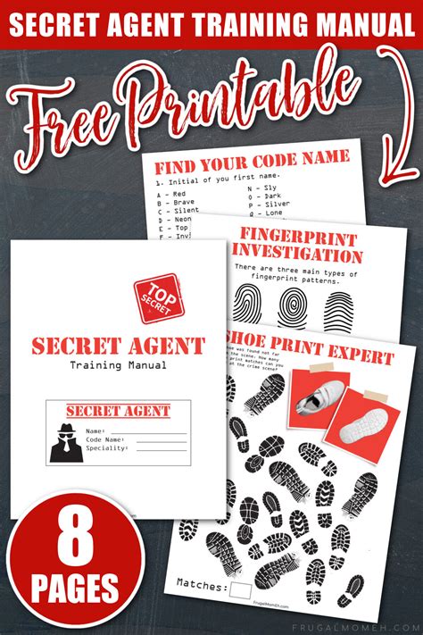 Free Printable Secret Agent Training Manual - Frugal Mom Eh!