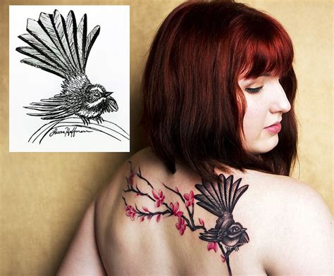 New Zealand Fantail Body Art Tattoos Tattoos Sweet Tattoos