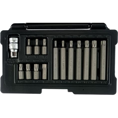 Набор бит (TORX; хвостовик-шестигранник; 10 мм; 15 предметов) в ...