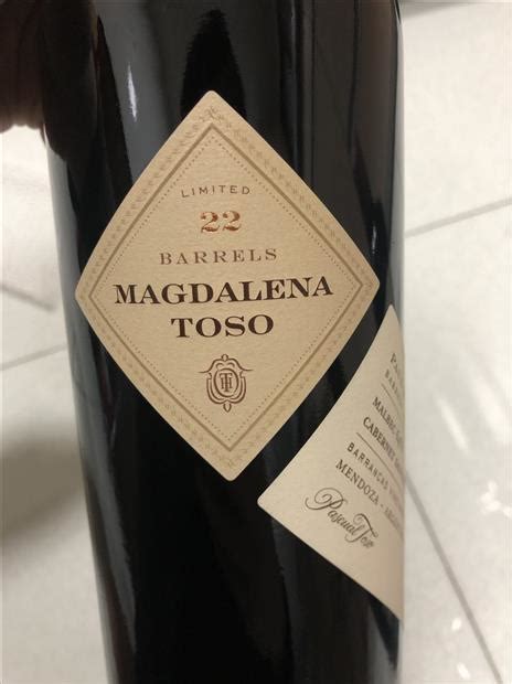 2013 Pascual Toso Magdalena Toso Malbec Cabernet Sauvignon Argentina