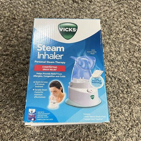 Vicks Personal Electric Steam Inhaler V1200 Compact And Lightweight New