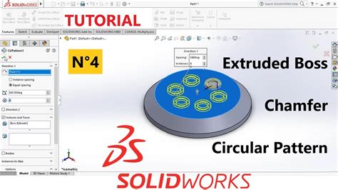 SolidWorks Tutorial N4 Using Chamfer And Circular Pattern YouTube