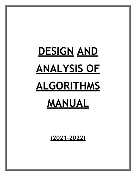 DAA Practicle File DAA Practical File For B Tech DESIGN AND