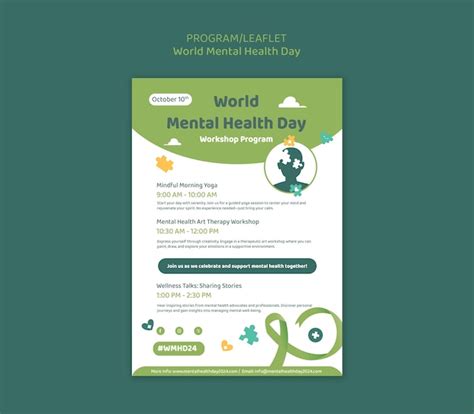 Free Psd World Mental Health Day Template Design